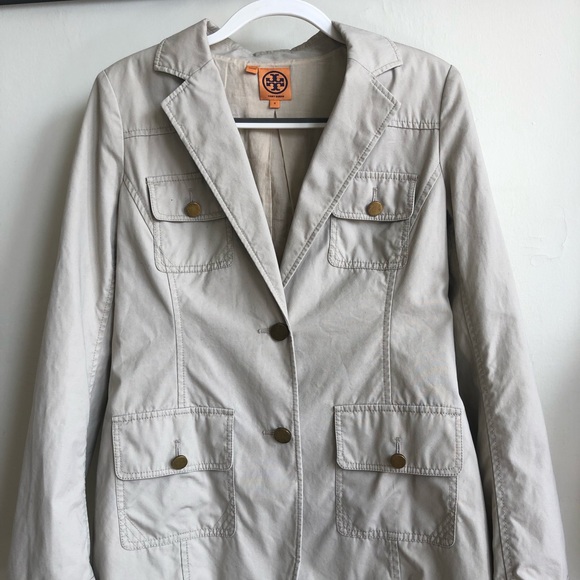 Tory Burch Liotta Cotton Blazer Jacket Women's M - Picture 1 of 7